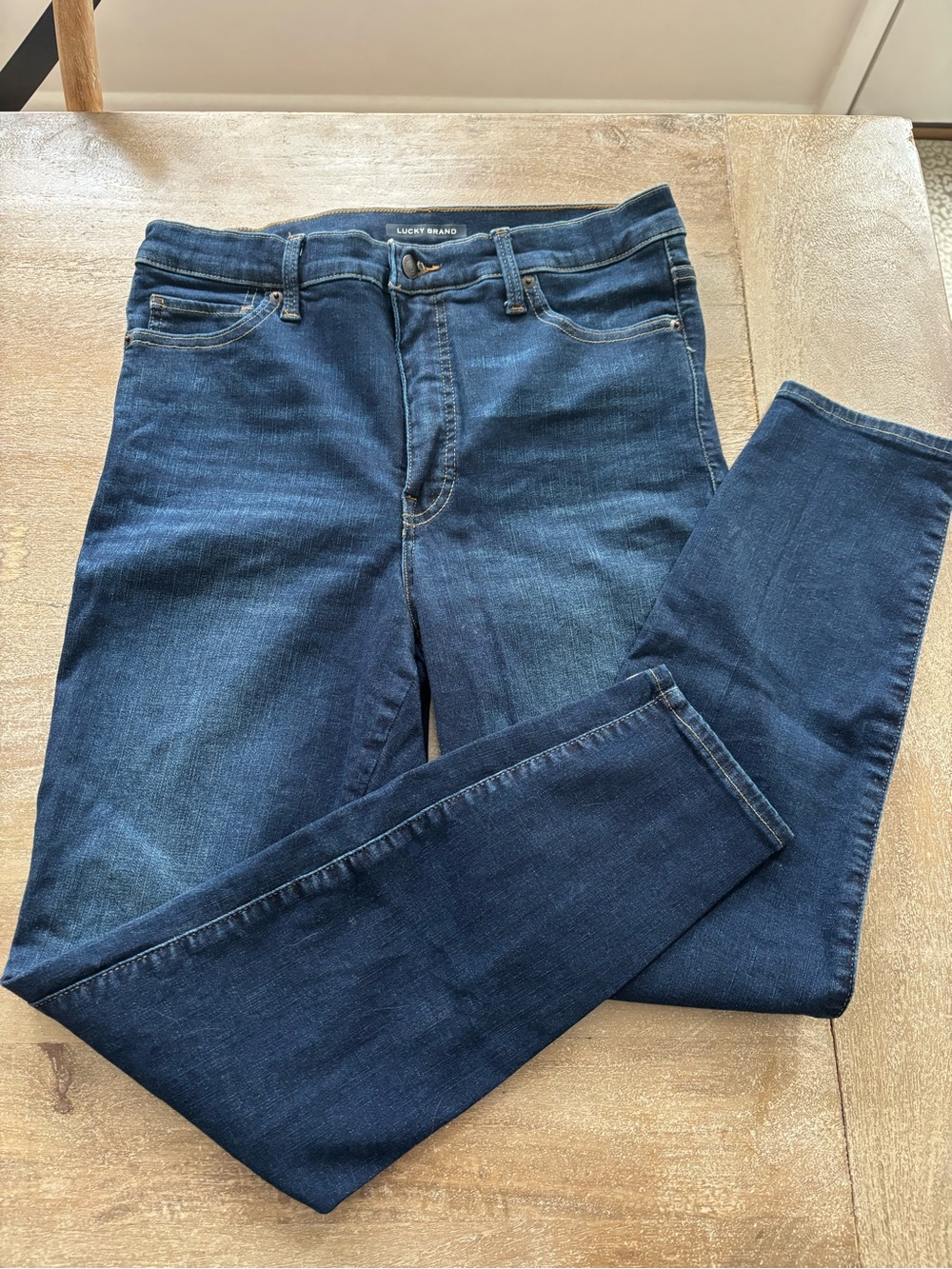 Lucky Brand Women's Dark Blue Skinny Jeans